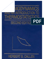 Callen - Thermodynamics and An Introduction To Thermostat Is Tics 2nd Edn