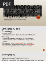 Ethnographic Interview Questions Guide | PDF | Ethnography ...