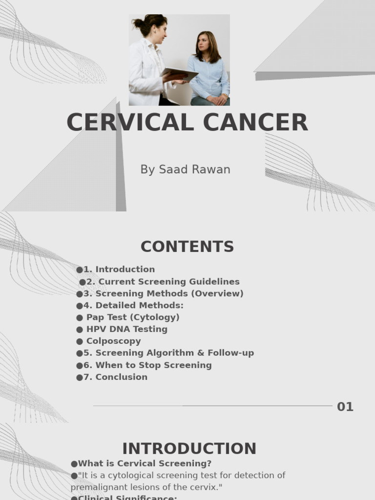 Cervical Cancer Screening Guidelines | PDF | Cervical Cancer ...