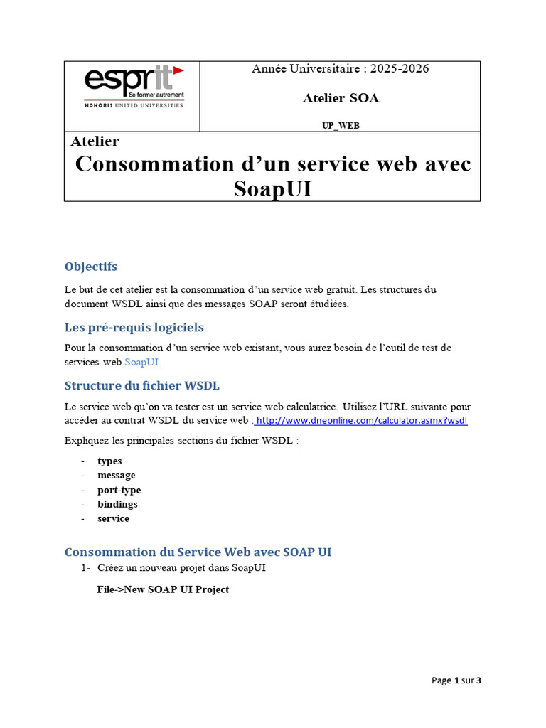Consommation de services web avec SoapUI | PDF | Service web | Internet