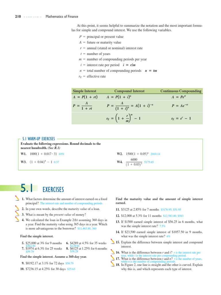 Simple and Compound Interest Explained | PDF | Interest | Interest Rates