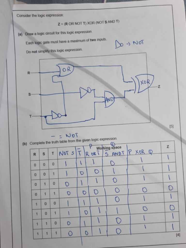 Logic Circuit Design and Truth Tables | PDF | Logic Gate | Electronic ...