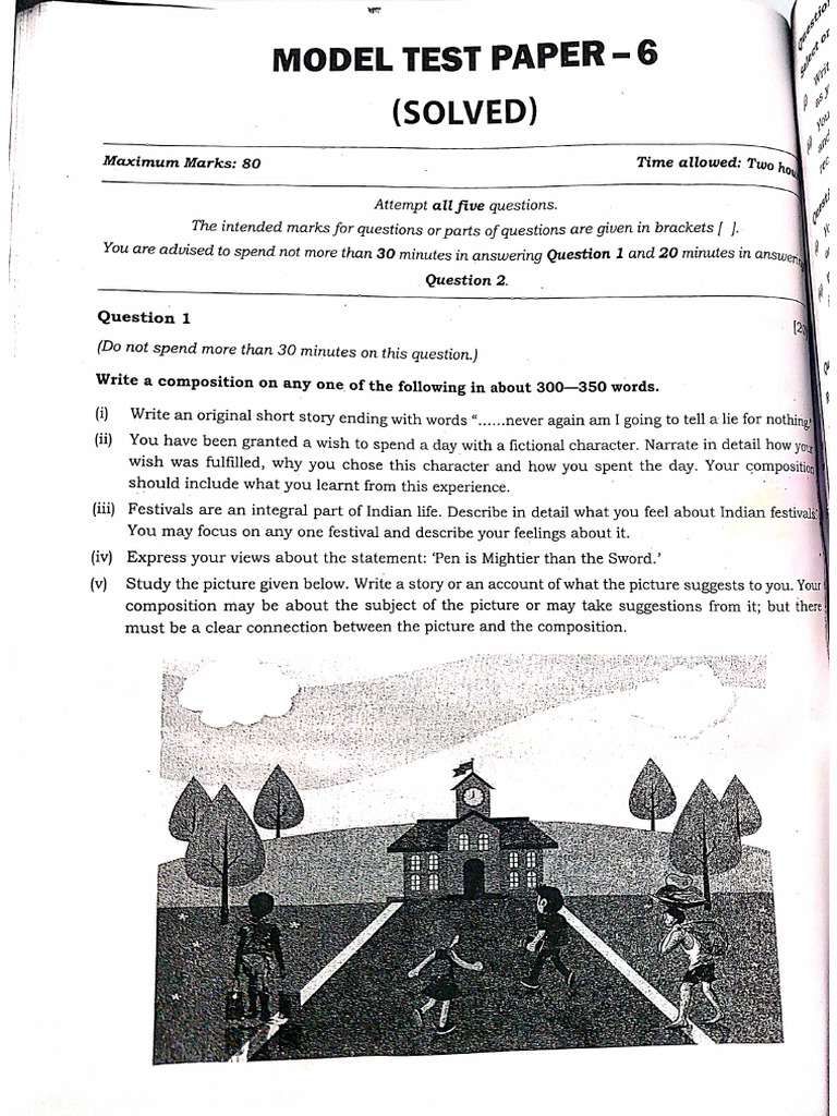 Model Test Paper 6 | PDF