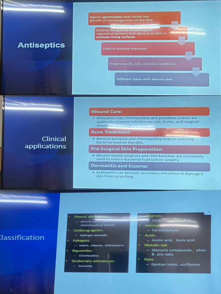 Antiseptics (Dr. S.M. Arhin) | PDF