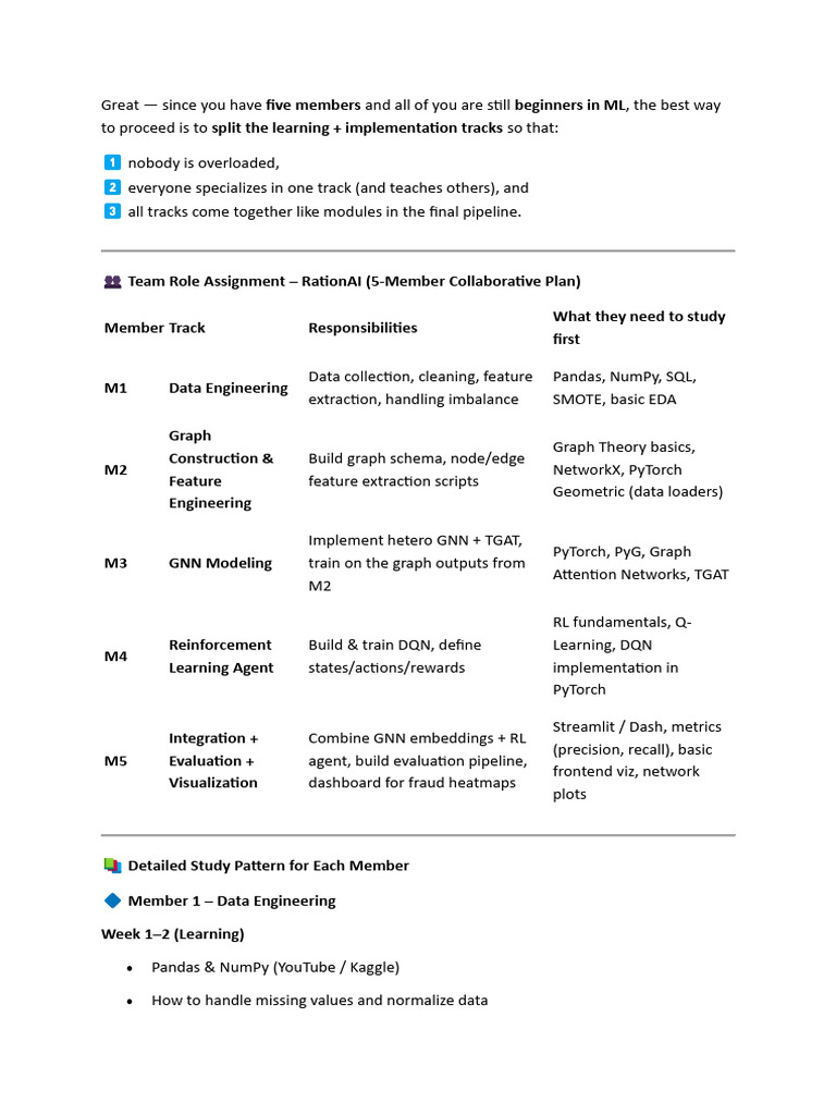 Collaborative ML Learning Plan for Beginners | PDF | Mathematical ...