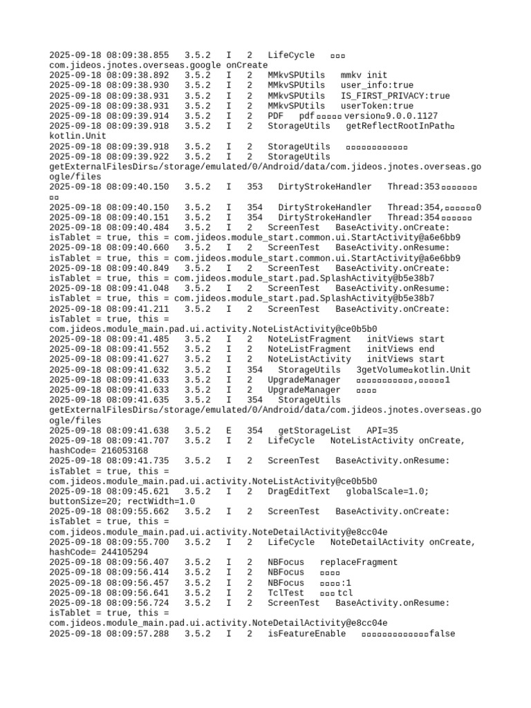 App Lifecycle and Initialization Logs | PDF | Computer Programming ...