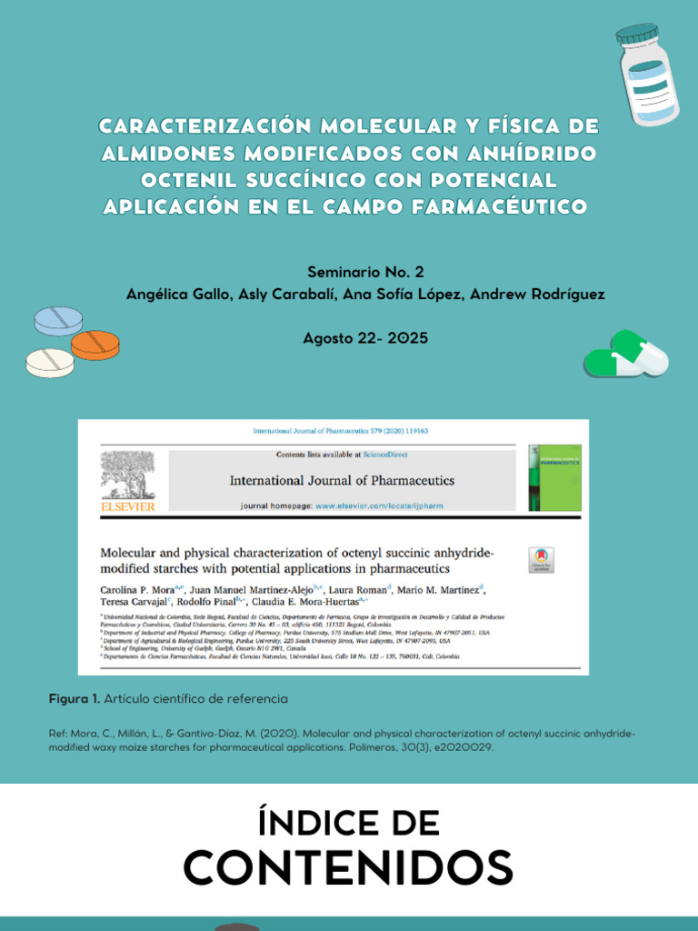 Caracterización de almidones OSA para farmacia | PDF | Calorimetría ...