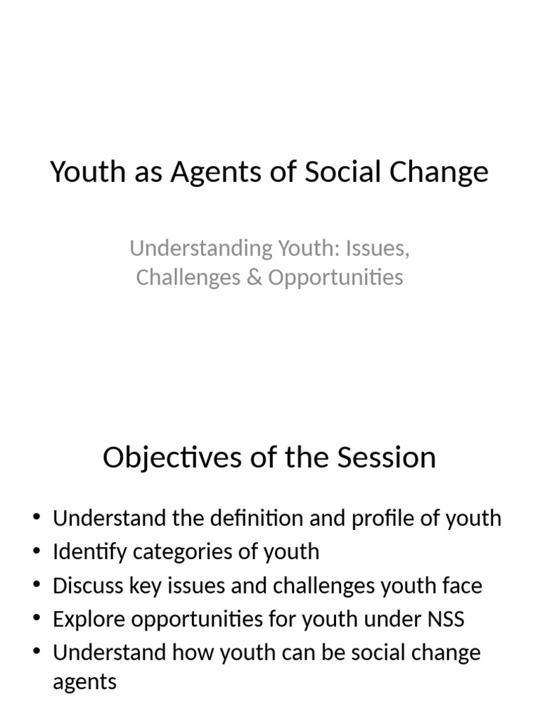 Youth as Catalysts for Social Change | PDF | Social Policy