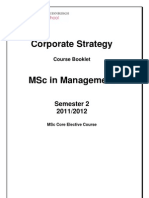 Corporate Strategy Course Booklet