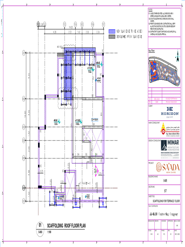 Scaffolding Roof Floor Plan Details | PDF