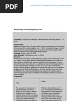 Biodiversity and Endangered Species