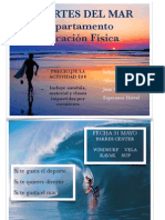 Cartel Deporte Mar