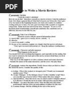 Film Report Writing Guide | PDF
