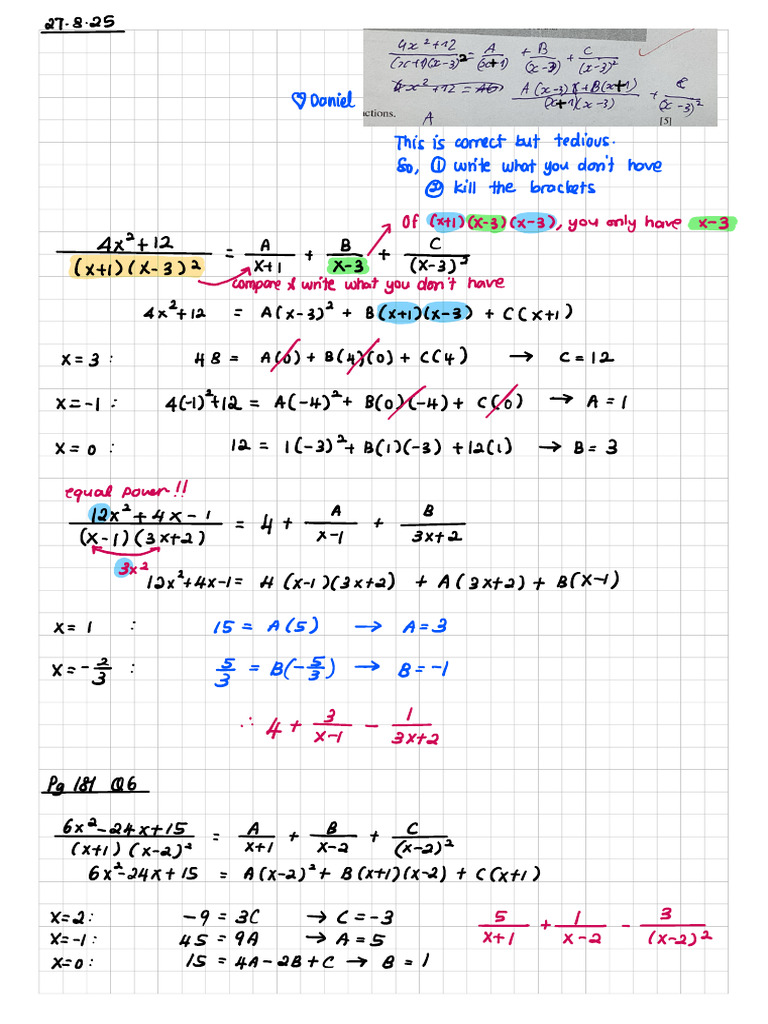 Partial Fraction | PDF