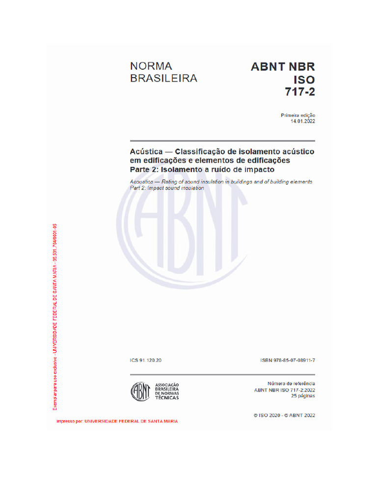 NBR ISO 717 - Parte 2 | PDF