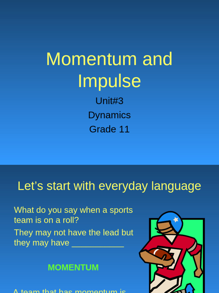 Understanding Momentum and Impulse | PDF | Momentum | Force