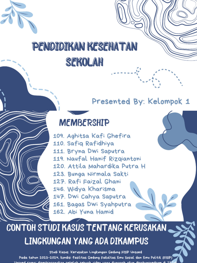 White and Dark Blue Abstract Illustration Group Project Presentation | PDF