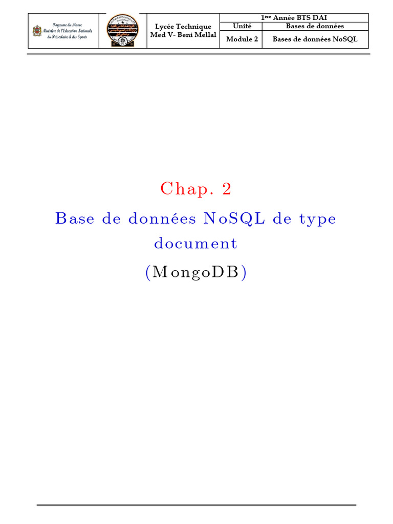 Introduction aux bases de données NoSQL | PDF | MongoDB | JSON