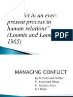 "Conflict in An Ever-Present Process in Human Relations" (Loomis and Loomis, 1965)