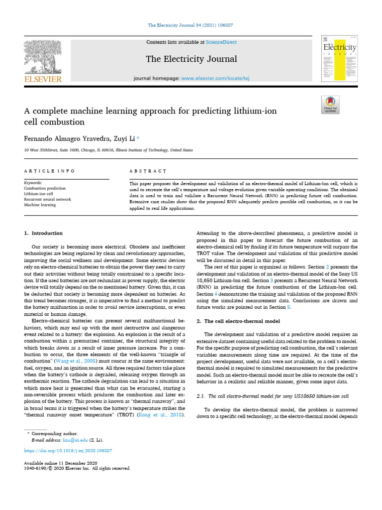 A Complete Machine Learning Approach For Predicting Lit - 2021 - The ...