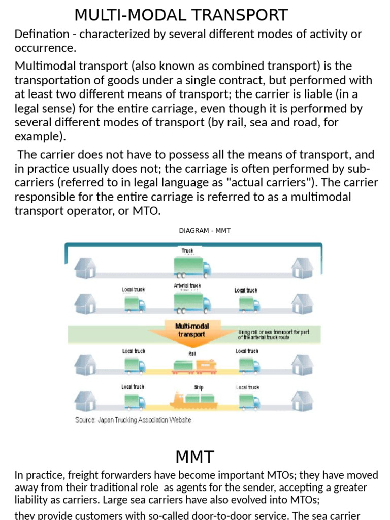 Multimodal Transport Overview and Diagram | PDF | Freight Transport ...