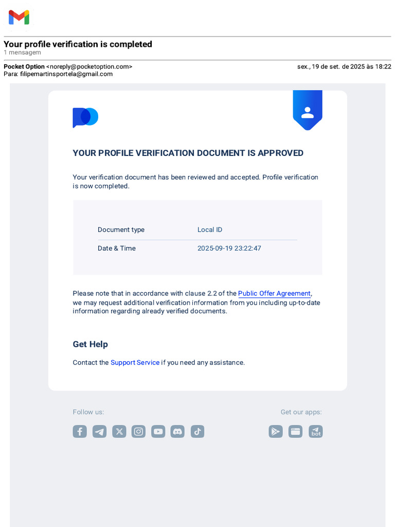 Profile Verification Approval Notice | PDF
