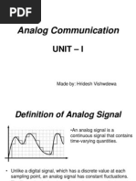 Definition of Analog Signal