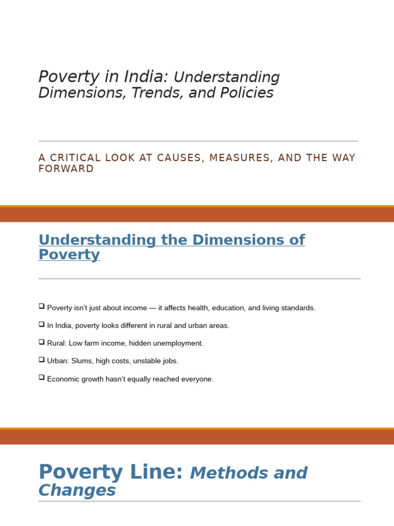 Poverty in India: Causes and Solutions | PDF