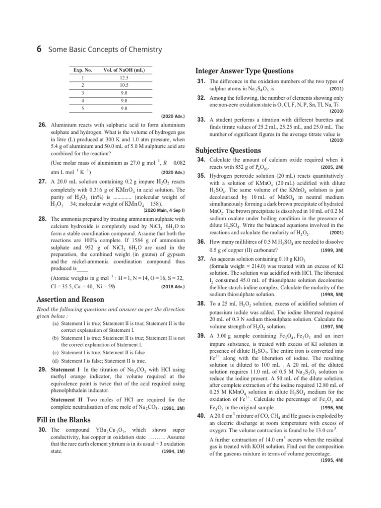 Purity Calculation of H₂O₂ Solution | PDF | Acid | Sodium