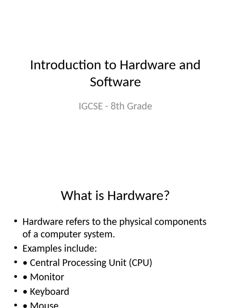 Hardware vs. Software Explained | PDF