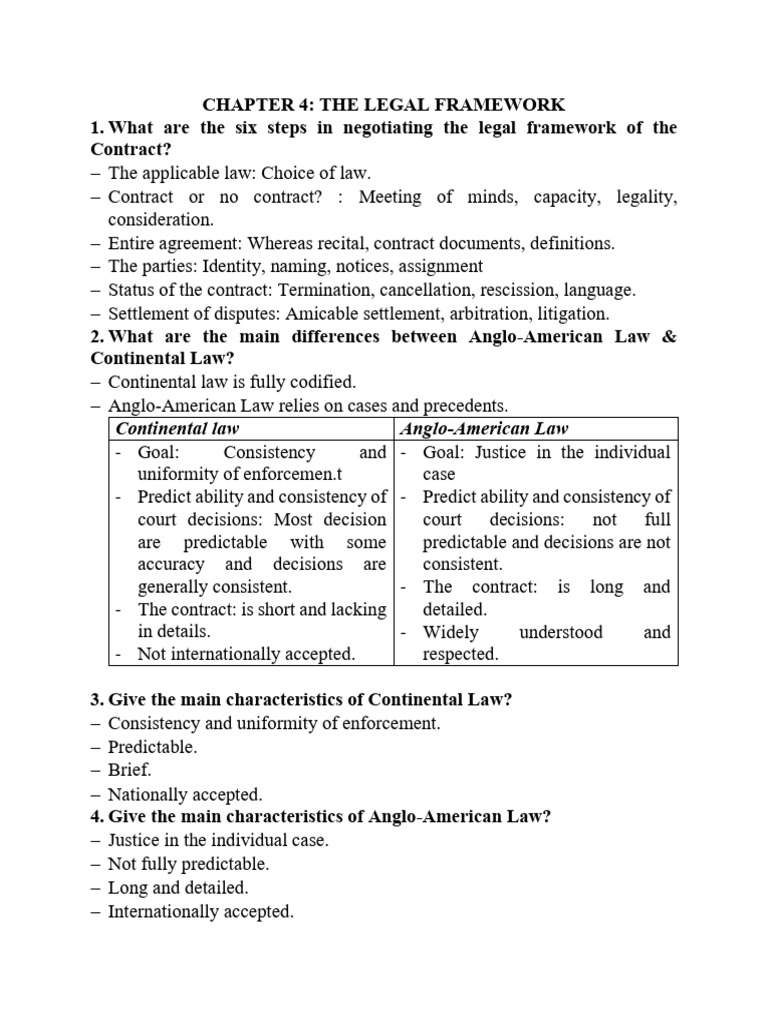 Legal Framework in Contract Negotiation | PDF | Arbitration | Civil Law ...