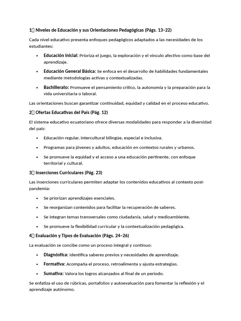 Evaluación Diagnóstica en Educación | PDF | Plan de estudios | Evaluación