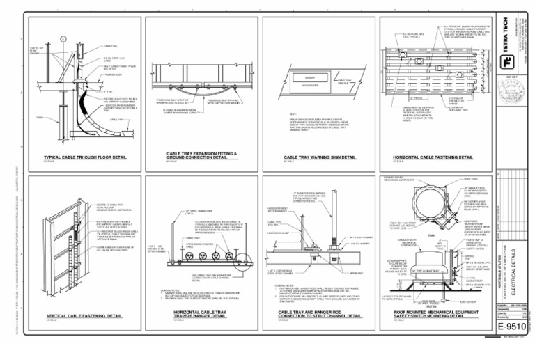 Cable Tray Installation Guidelines | PDF | Screw | Nut (Hardware)