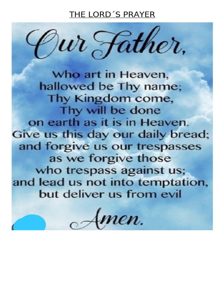The Lords Prayer | PDF