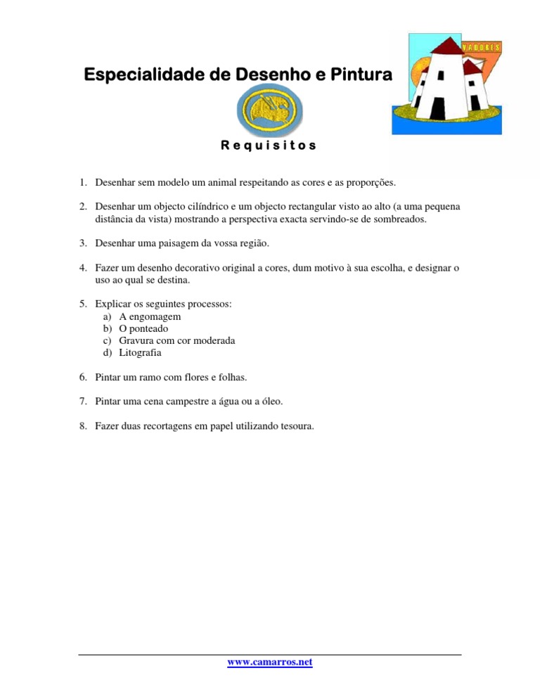 Especialidade Desenho Pintura | PDF