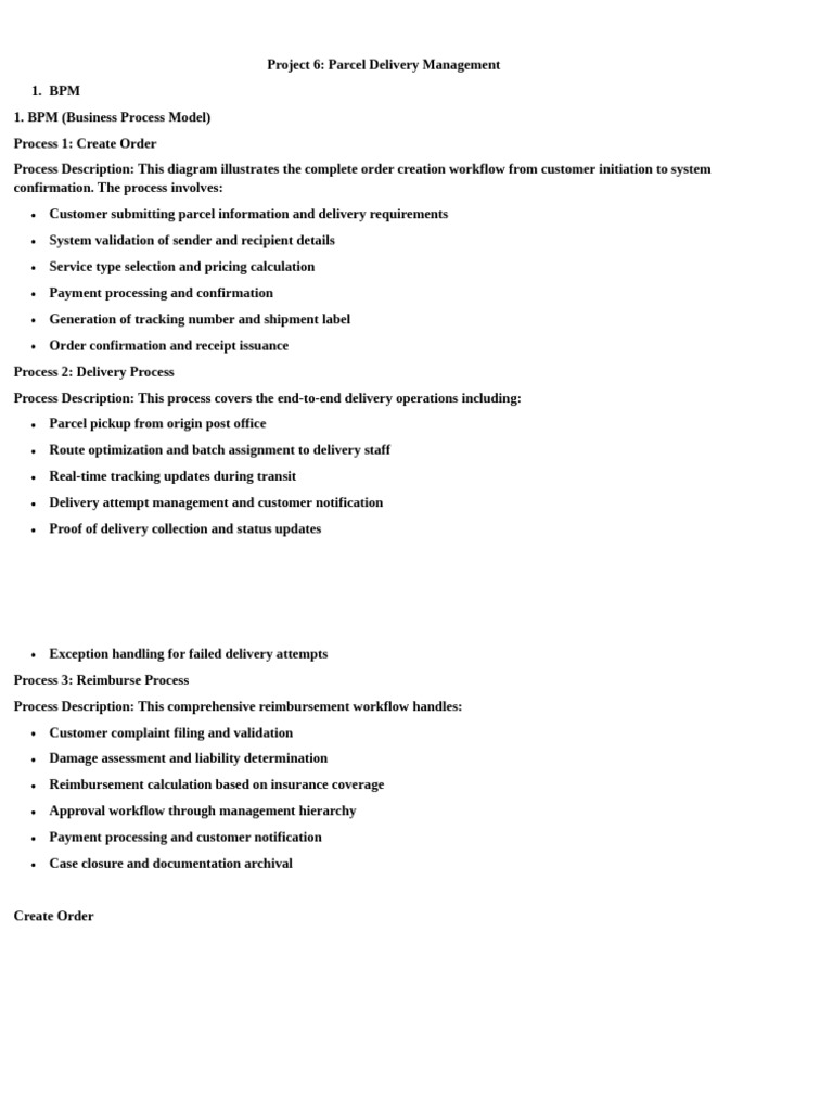 Parcel Delivery Management System | PDF | Xml Schema | Databases