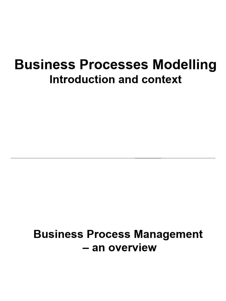 Business Process Modeling Overview | PDF | System | Conceptual Model