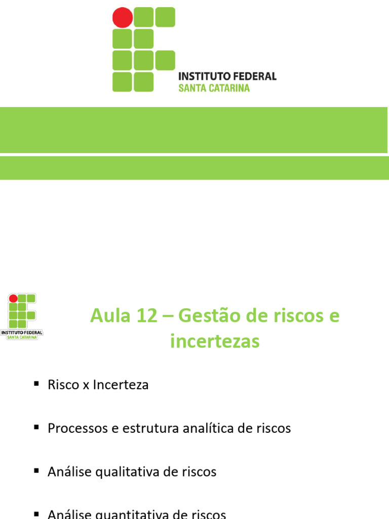 Gestão de Riscos em Projetos de Produção | PDF | Avaliação de risco ...