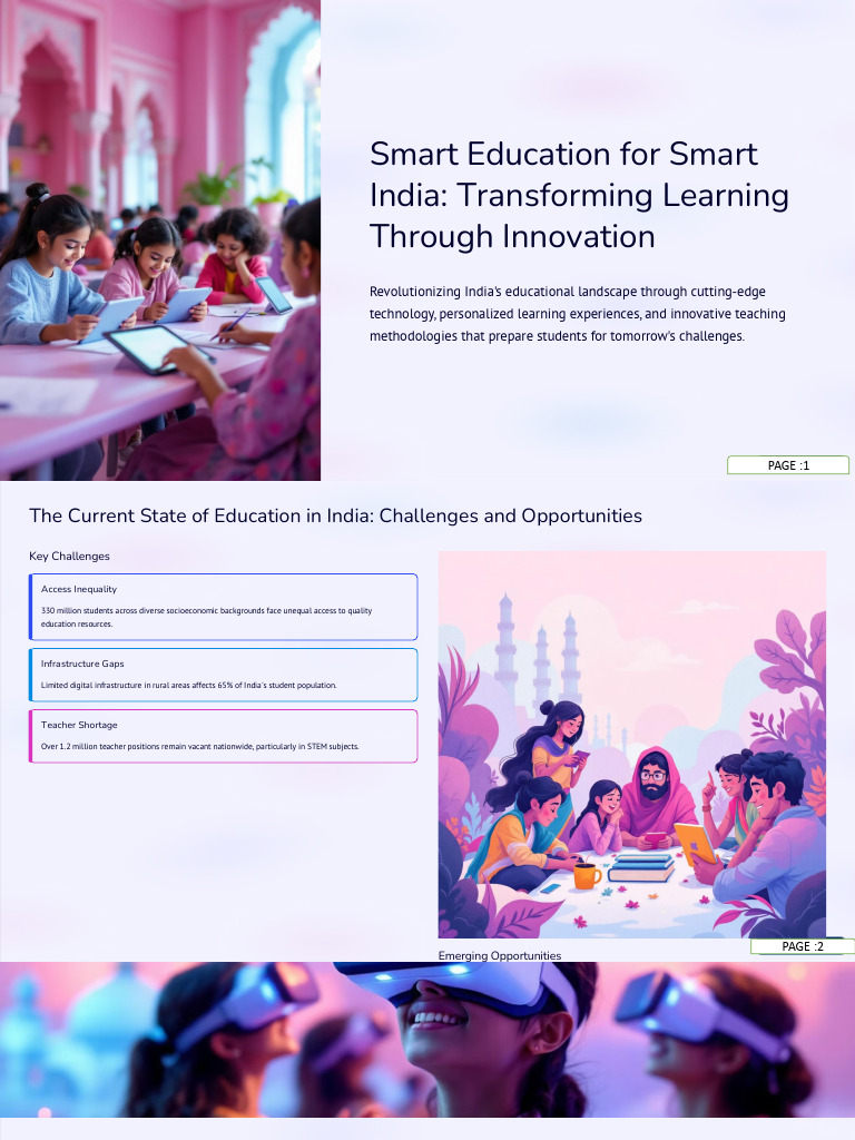 Smart Education Revolution in India | PDF | Internet Of Things | Learning