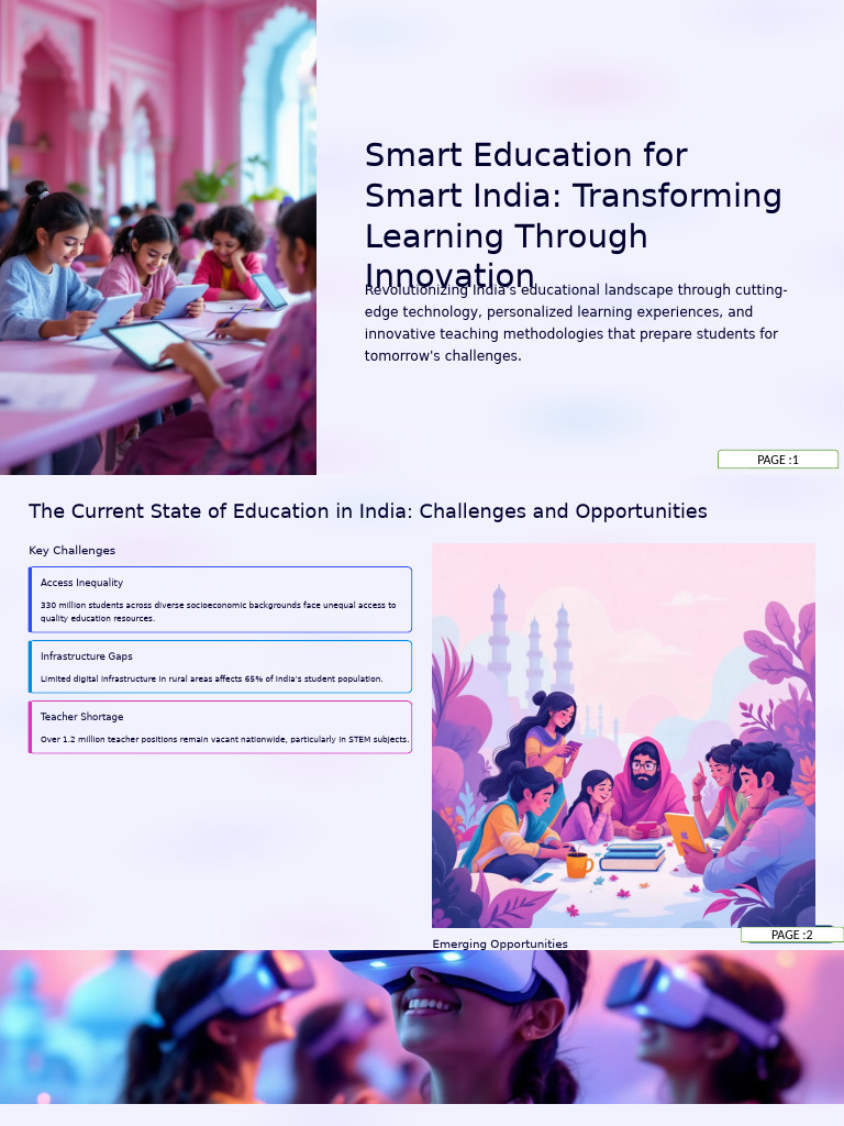 Transforming India's Smart Education Landscape | PDF | Internet Of ...