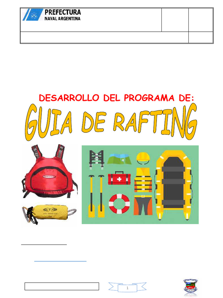 Manual de Rafting: Normas y Seguridad | PDF
