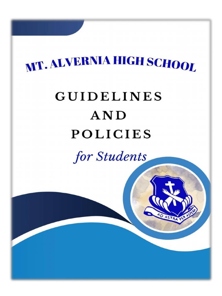 Mount Alvernia High School Handbook | PDF | Teachers | Sock
