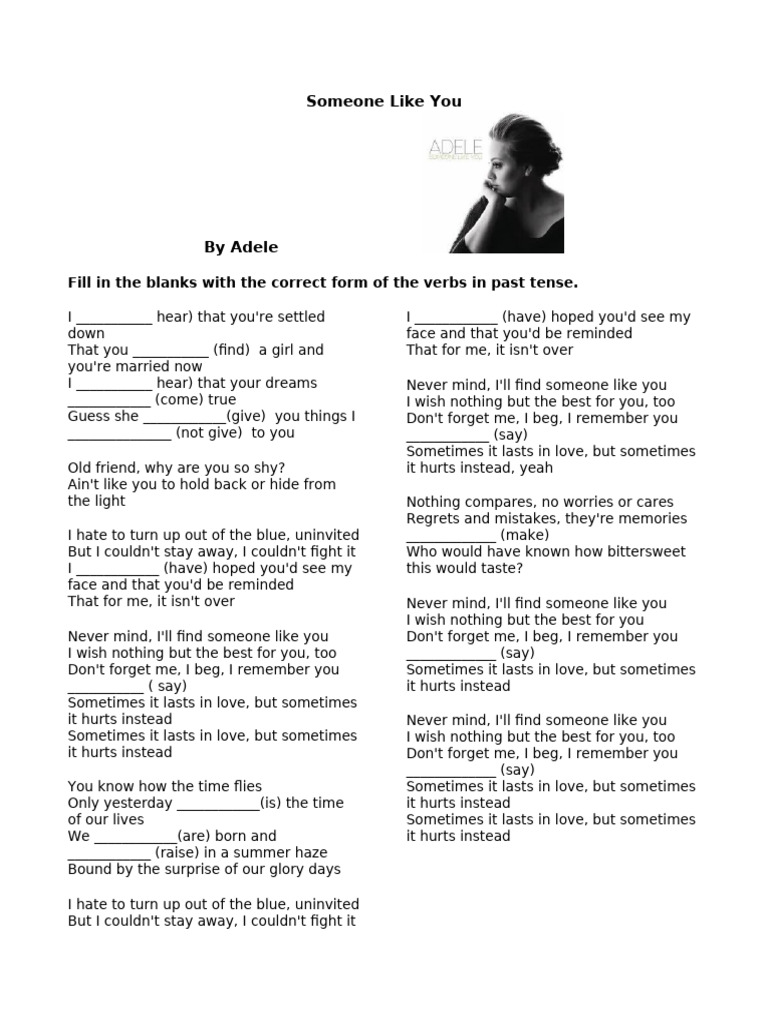 Past Tense Verbs in 