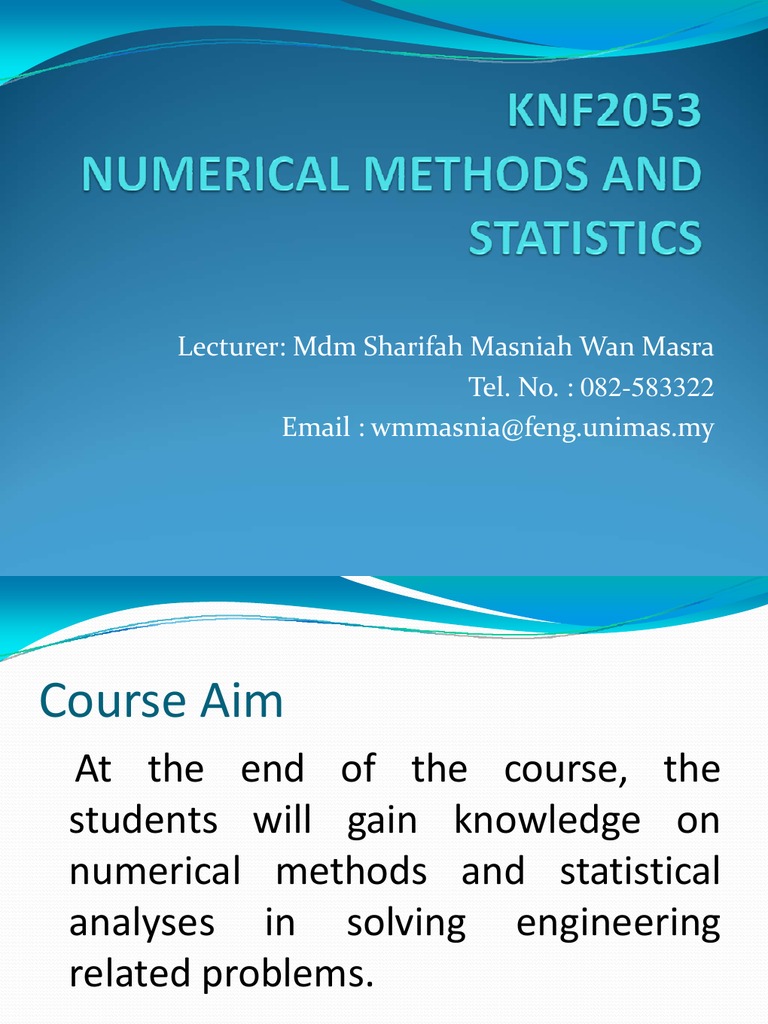 Numerical Methods for Engineering Solutions | PDF | Teaching Methods ...