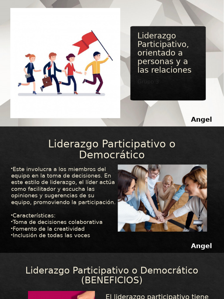 Liderazgo Participativo y Orientado a Personas | PDF | Liderazgo ...