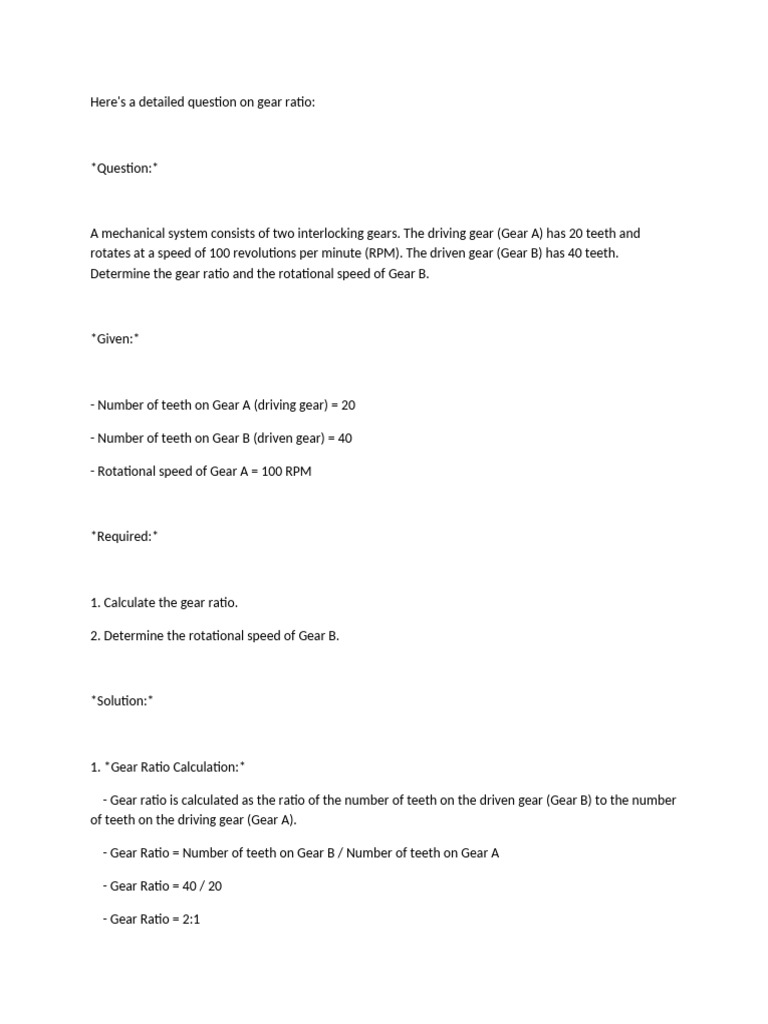 Gear | PDF