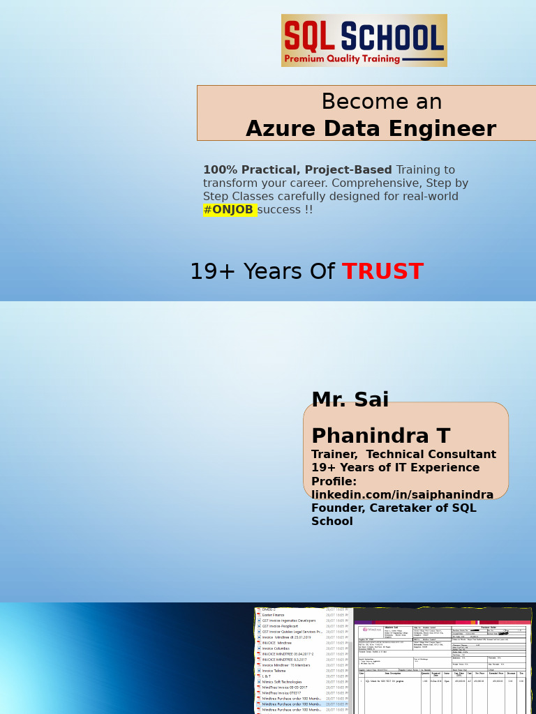 Azure Data Engineer Training Program | PDF | Microsoft Azure | Engineering