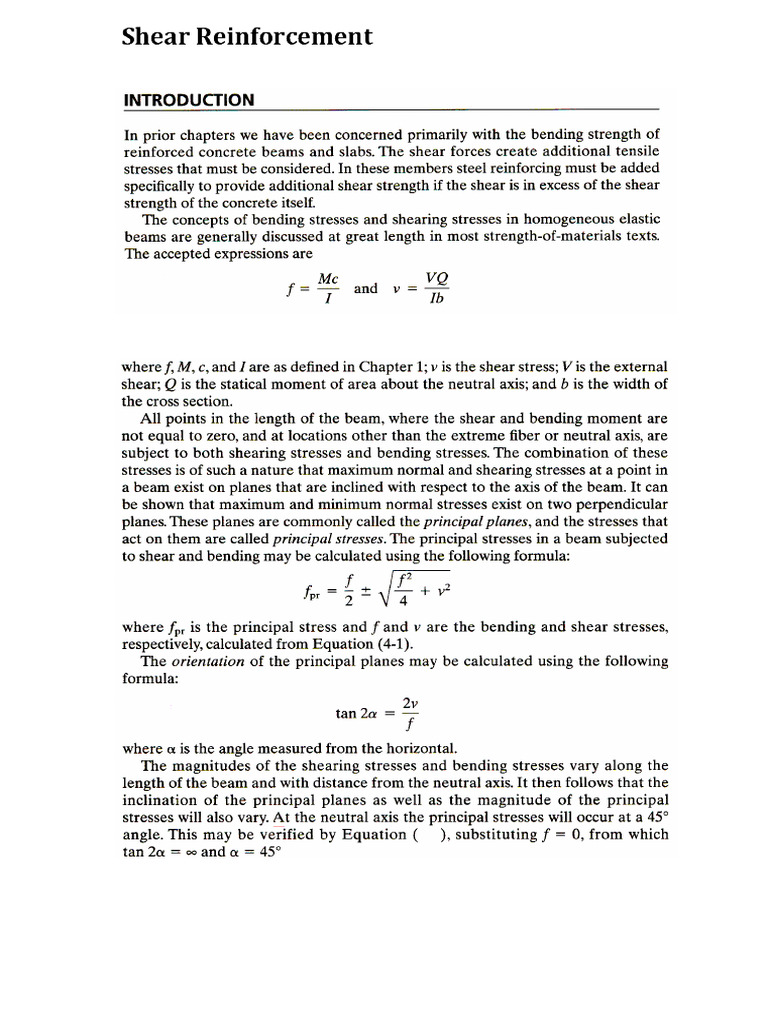 Stirrup Design for Maximum Spacing | PDF