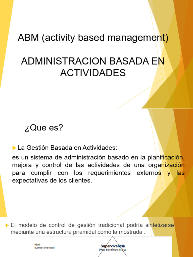 Gestión Basada en Actividades (ABM) | PDF | Business | Planificación