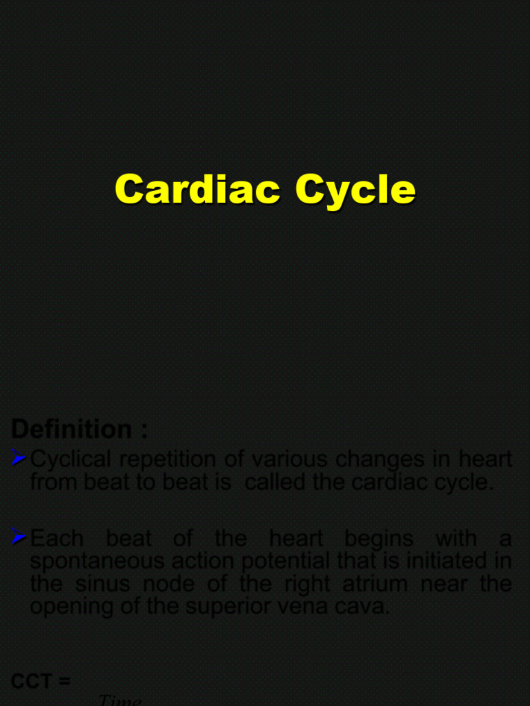 Events of the Cardiac Cycle Explained | PDF | Diastole | Heart Valve